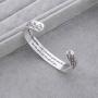 LIUANAN Inspirational Bracelets for Women Mom Personalized Gift for Her Engraved Mantra Cuff Bangle Birthday Jewelry