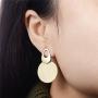 XZP Womens Earrings Bohemian Jewelry Gifts Pendant Metal Tribal Feather Tibetan Dangle Earring
