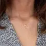 Joctly Tiny Initial Heart Necklace for Women Dainty Gold Plated A-Z Letter Love Pendant Choker Necklace