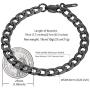 PROSTEEL Stainless Steel Cuban Chain Necklaces/Bracelets for Men Women, Black/18K Gold Plated, Nickel-Free, Hypoallergenic Jewelry, 4mm-13mm, 7.5''/8.3'',14''-30'', Come Gift Box