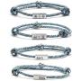 FUTTMI Couple Bracelets -Mutual Attraction Rope Braided Couple Bracelets for Women Men Magnetic Charm Bracelets Handmade Adjustable Vows of Eternal Bracelets Gift Jewelry