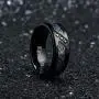 King Will GEM 8mm Black Fiber Paper with Zircon inlay Titanium Ring Comfort Fit Wedding Band King Will GEM 8mm Black Fiber Paper with Zircon inlay Titanium Ring Comfort Fit Wedding Band