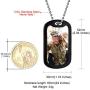 GoldChic Jewelry Personalized Photo Necklace for Men Women, Customized Round/Heart/Square Memory Picture Medallion Pendant Wheat Chain Hip Hop Jewelry, Multi Chain Length 18-30 inches (with Gift Box)