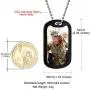 GoldChic Jewelry Personalized Photo Necklace for Men Women, Customized Round/Heart/Square Memory Picture Medallion Pendant Wheat Chain Hip Hop Jewelry, Multi Chain Length 18-30 inches (with Gift Box)