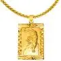 Xusamss Punk Jewelry Plated 18K Gold Tiger Dog Tag Pendant Necklace,22inches Box Chain Xusamss Punk Jewelry Plated 18K Gold Tiger Dog Tag Pendant Necklace,22inches Box Chain
