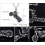 Stainless Steel Gothic Ghost Rider Motorbike Motorcycle Pendant Necklace Cool Motor Bike Biker Jewelry for Men Boy