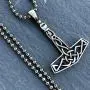 Celtic Knot Asatru Jewelry Mjolnir Norse Viking Thunder Asgard God Thors Hammer Protection Amulet Wealth Luck Money Lucky Charm Safe Travel Talisman Pewter Mens Pendant Necklace w Silver Ball Chain Celtic Knot Asatru Jewelry Mjolnir Norse Viking Thunder Asgard God Thors Hammer Protection Amulet Wealth Luck Money Lucky Charm Safe Travel Talisman Pewter Mens Pendant Necklace w Silver Ball Chain