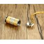 HUANIAN Stainless Steel Om Mani Padme Hum Buddhist six Words Proverbs Keepsake Pendant Cremation Ash Urn Necklace