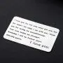 Gzrlyf Engraved Wallet Card Insert Metal Love Note Cards for Him Her I Love You for Not Only What You are Gzrlyf Engraved Wallet Card Insert Metal Love Note Cards for Him Her I Love You for Not Only What You are