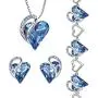 Leafael Infinity Love Crystal Heart Bundle Jewelry Set Light Sapphire Blue March December Birthstone Gifts for Women Necklace Earrings Bracelet, Silver-tone Leafael Infinity Love Crystal Heart Bundle Jewelry Set Light Sapphire Blue March December Birthstone Gifts for Women Necklace Earrings Bracelet, Silver-tone