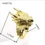 Dragon Head Ring Vintage Gothic Design Band Mens Biker Ring Hiphop Motorcycles Personalized Cool Dragon Trendy Ring for Men Boys Jewelry Gold Silver Dragon Head Ring Vintage Gothic Design Band Mens Biker Ring Hiphop Motorcycles Personalized Cool Dragon Trendy Ring for Men Boys Jewelry Gold Silver