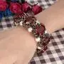 BriLove Womens Victorian Style Crystal Simulated Pearl Multi Floral Cameo Inspired Oval Stretch Bracelet BriLove Womens Victorian Style Crystal Simulated Pearl Multi Floral Cameo Inspired Oval Stretch Bracelet