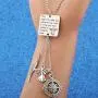 WUSUANED Traveller Keychain Gift May Angels Fly with You Wherever You Roam Bring You Back Safely to Family and Home