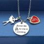 HN HNHB Ballet Girl Gift Inspirational Ballet Gifts Dance Like No One is Watching Ballerina Charm Necklace Jewelry Fashion Gift Ballet Performer, Girl