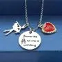 HN HNHB Ballet Girl Gift Inspirational Ballet Gifts Dance Like No One is Watching Ballerina Charm Necklace Jewelry Fashion Gift Ballet Performer, Girl