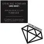 Sterling Forever Personalized Black Leather CZ Initial Charm Choker