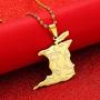 Stainless Steel Trinidad and Tobago Map City Name Pendant Necklace Women Men Charm Jewelry