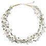 NOVICA Aquamarine Dyed Cultured Freshwater Pearl Sterling Silver Strand Necklace, 21.25'' Afternoon Sigh