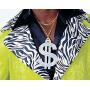 Rubies Old School Hip Hop Dollar Sign Necklace