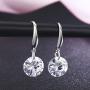 SBLING Platinum-Plated Sterling Silver Drop Earrings Made with Swarovski Crystals (4 cttw)