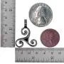 Celtic Jewelry Druid Triskele Triskelion Viking Pewter Mens Womens pendant necklace Amulet Charm for men women unisex w silver ball chain
