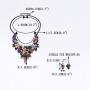 EVER FAITH Austrian Crystal Spring Floral Leaves Plant Cluster Multicolor Jewelry Set
