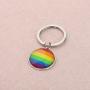 WSNANG Gay Lesbian Pride Keychain LGBT Relationship Love is Colorful Jewelry Bisexual Pride Gift Transgender Pride Gift