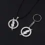 Rinhoo Stainless Steel Superhero Flash Lightning Pendant Necklace for Men boy girls Gift Rinhoo Stainless Steel Superhero Flash Lightning Pendant Necklace for Men boy girls Gift
