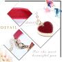 TseanYi Satin Ribbon Necklace Choker Layering Heart Pendant Necklace Chain Short Boho Clavicle Chain Necklace Jewelry for Women and Girls (Red)