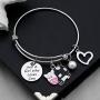Funny Cow Gift Just A Girl Who Loves Cow Keychain Bracelet Cow Jewelry Cow Lover Gifts