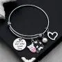 Funny Cow Gift Just A Girl Who Loves Cow Keychain Bracelet Cow Jewelry Cow Lover Gifts