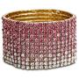 Steve Madden Wide Rhinestone Stretch Bracelet for Women