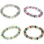 Fuqimanman2020 4 Pcs 8MM Crystal Beaded Bracelets Set Colorful Dainty Summer Beach Crystal Stretch Bracelet for Women Girls Jewelry Fuqimanman2020 4 Pcs 8MM Crystal Beaded Bracelets Set Colorful Dainty Summer Beach Crystal Stretch Bracelet for Women Girls Jewelry