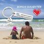 Zuo Bao Stepdaughter Gifts Daughter in Law Keychain I Didnt Give You The Gift of Life Life Gave Me The Gift of You Stepson Keychain Stepmom Gifts