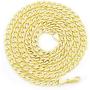Nuragold 10k Yellow Gold 7mm Cuban Curb Link Chain Bracelet, Mens Womens Lobster Lock 7'' 7.5'' 8'' 8.5'' 9''