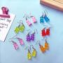 TIANHONGYAN 8 Pairs Gummy Candy Bear Earring Set Cute Colorful Resin Candy Cartoon Dangle Drop Earring for Girls Women Birthday Gifts