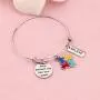 PENQI Autism Awareness Bracelet Autism Puzzle Charm Bracelet Show Yourself Step Into Your Power Autism Inspired Jewelry Autism Mom Gift Autism Grandma Gift PENQI Autism Awareness Bracelet Autism Puzzle Charm Bracelet Show Yourself Step Into Your Power Autism Inspired Jewelry Autism Mom Gift Autism Grandma Gift