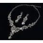 Hamer Prom Costume Jewelry for Women Crystal Choker Pendant Statement Chain Charm Necklace and Earrings Wedding Jewelry Sets for Brides Hamer Prom Costume Jewelry for Women Crystal Choker Pendant Statement Chain Charm Necklace and Earrings Wedding Jewelry Sets for Brides