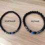 nylry 2/4 Pcs Anti Swelling Black Obsidian Anklet Set Magnetic Hematite Tiger Eye Beaded Stretch Anklets Adjustable Healing Stones for Anxiety Anklet Yoga Chakra Ankle Bracelet Men Women Jewelry