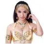 TopTie Belly Dance Gypsy Jewelry Set, Gold Triangle Bracelet & Tribal Headband TopTie Belly Dance Gypsy Jewelry Set, Gold Triangle Bracelet & Tribal Headband