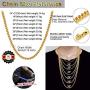 ChainsHouse Men Women Chain 3MM/4.5MM/6MM Flat Franco Curb Link Chain, Stainless Steel/Black Gun Plated/18K Gold Plated Chain Necklace, Send Gift Box