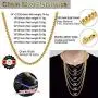ChainsHouse Men Women Chain 3MM/4.5MM/6MM Flat Franco Curb Link Chain, Stainless Steel/Black Gun Plated/18K Gold Plated Chain Necklace, Send Gift Box ChainsHouse Men Women Chain 3MM/4.5MM/6MM Flat Franco Curb Link Chain, Stainless Steel/Black Gun Plated/18K Gold Plated Chain Necklace, Send Gift Box