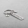 BAUNA Twin Mom Gift Twin Mama Keychain Mom of Twins Gift with Baby Feet Charm New Mom Jewelry