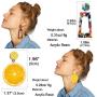 Acrylic Earrings for Women Multicolor Resin Earrings for Girl Statement Dangles Drop Earrings