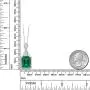 Gem Stone King Sterling Silver Green Simulated Emerald Pendant Necklace 7.10 cttw Emerald Cut 14X10MM with 18 Inch Silver Chain Gem Stone King Sterling Silver Green Simulated Emerald Pendant Necklace 7.10 cttw Emerald Cut 14X10MM with 18 Inch Silver Chain