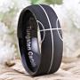 Cloud Dancer Sand Blasted 100% Tungsten Carbide Ring Black Sporty Basketball Pattern Domed Design Mens Wedding Band Ring Engagement Party Jewelry