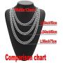 Mens 12MM 14MM 20MM Chains 18K Gold Plated CZ Fully Iced-Out Miami Cuban Necklace Bracelet Set