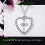 Urn Necklace, 925 Sterling Silver Cross with Infinity in Heart, Cremation Jewelry for Ashes, Forever in My Heart Human Pet Ashes Keepsake for Women, Urn Jewelry Mother Day Gift for Women with Gift Box