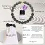 Lava Rock Bracelet with Lavender Essential Oil, Black Tourmaline Crystal Healing, Aromatherapy Diffuser Bracelet, Yoga Meditation Bracelet Abundance Wealth, Anti Anxiety Bracelet for Women and Men Lava Rock Bracelet with Lavender Essential Oil, Black Tourmaline Crystal Healing, Aromatherapy Diffuser Bracelet, Yoga Meditation Bracelet Abundance Wealth, Anti Anxiety Bracelet for Women and Men
