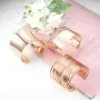 LOLIAS 3 Pcs Cuff Bangle Bracelet for Women Open Wide Wire Bracelets Adjustable Wrist Cuff Wrap Bracelet Gold Sliver Rose Gold Plated Fashion Jewelry